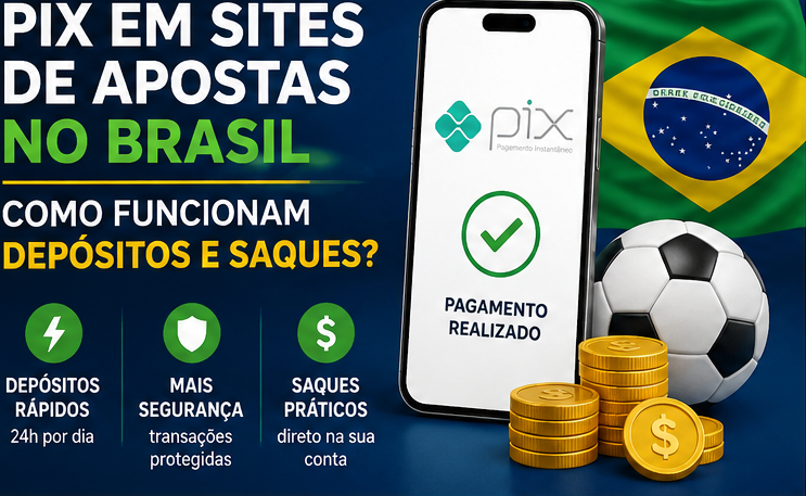 PIX em sites de apostas no Brasil para depósitos e saques