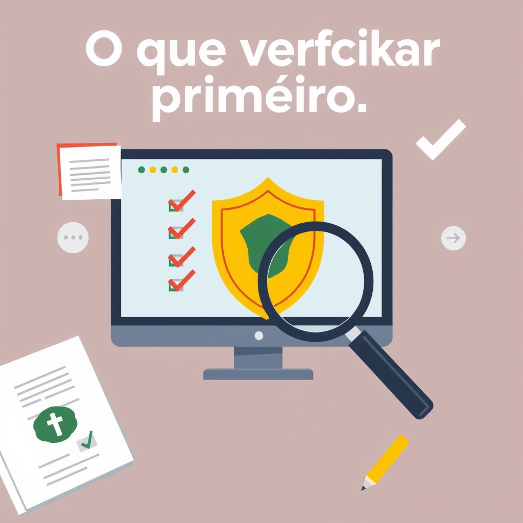 O que verificar primeiro - como verificar informações da plataforma