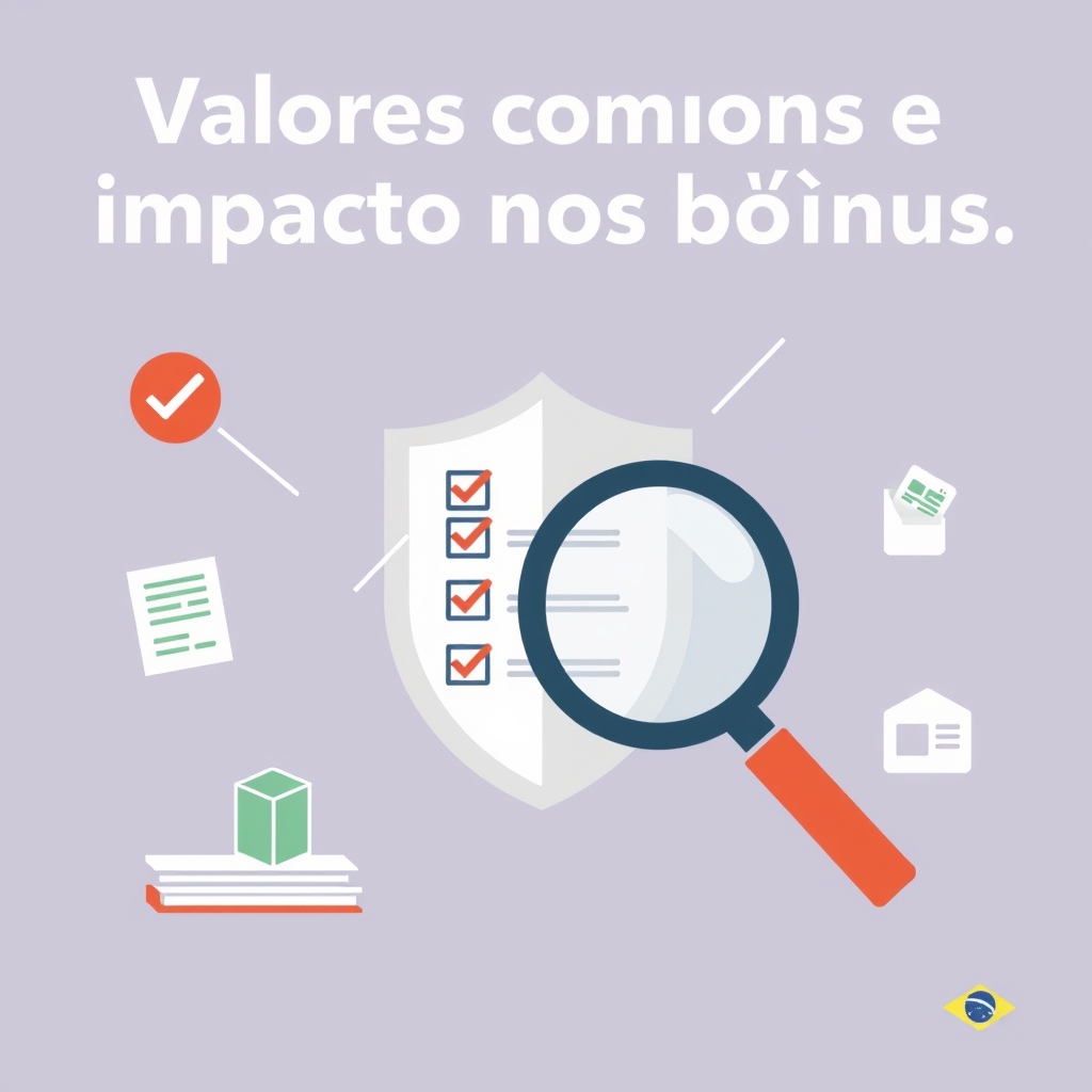 Valores comuns e impacto nos bônus - como verificar informações da plataforma