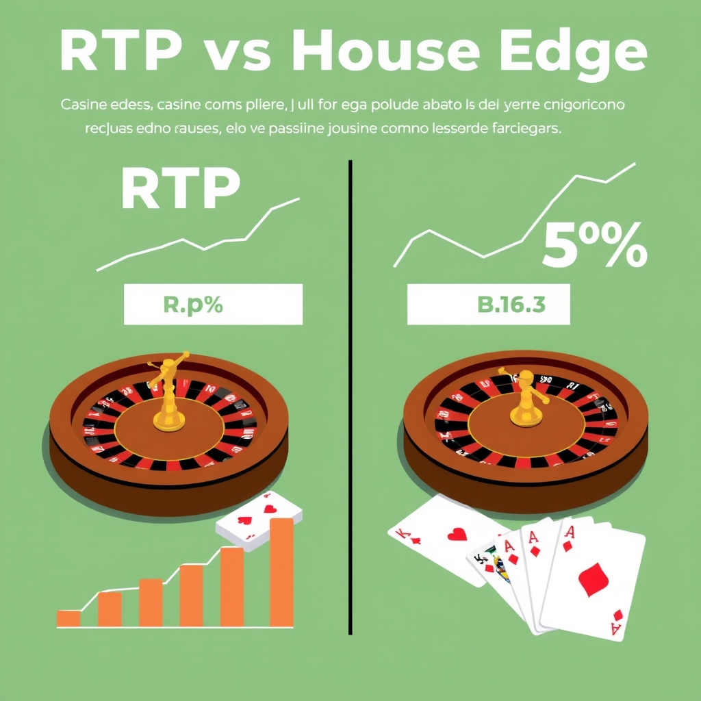 RTP e vantagem da casa: comparação de probabilidades