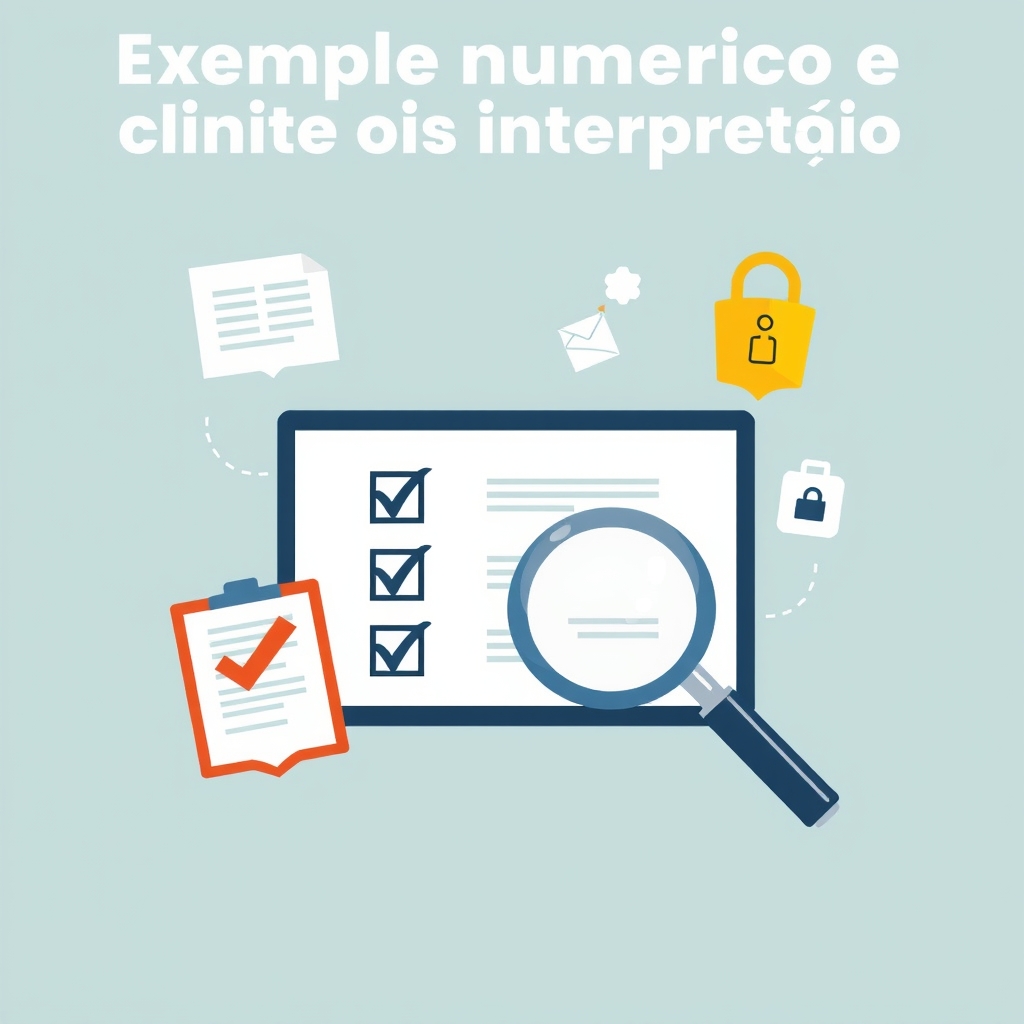 Exemplo numérico e limites da interpretação - como verificar informações da plataforma