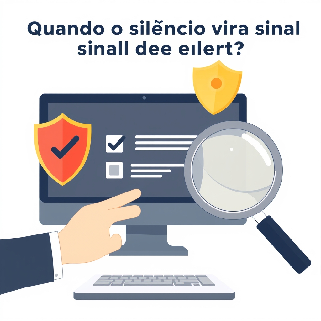 Quando o silêncio vira sinal de alerta - como verificar informações da plataforma